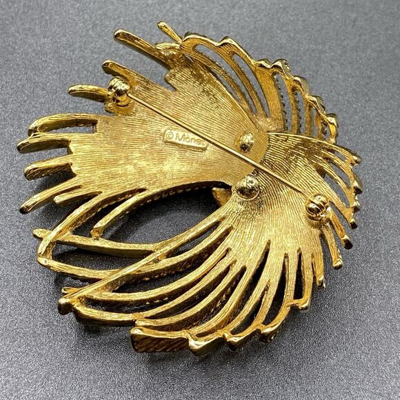 Vintage Monet Mirador Burst Tassel Rope Brooch Fireworks - Picture 4 of 7